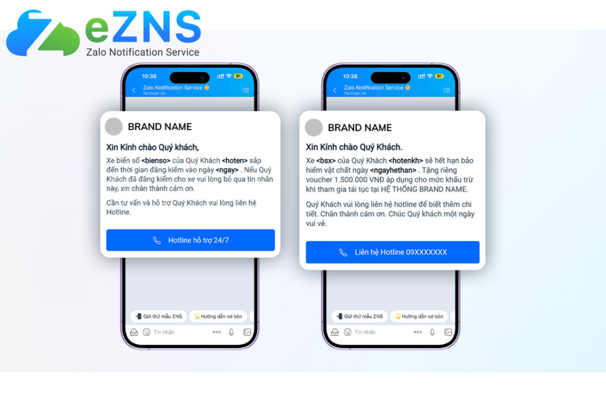 Chính sách gửi tin mới của Zalo về ZNS