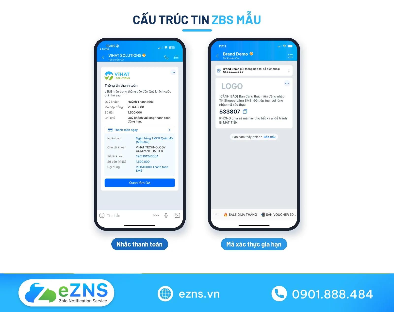 Cấu trúc chuẩn của mẫu tin nhắn nhắc nhở khách hàng